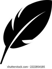 Feather icon trendy design template on white background..eps