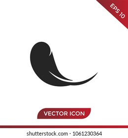 Feather icon vector