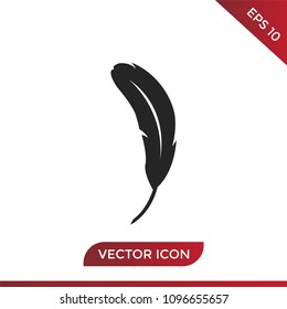 Feather icon vector