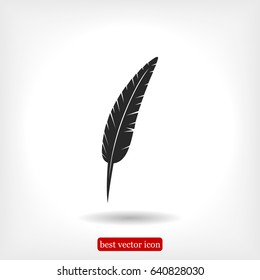 Feather icon vector,  best flat icon EPS