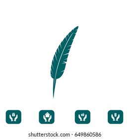 Feather icon vector,  best flat icon EPS