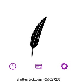 Feather icon vector,  best flat icon EPS