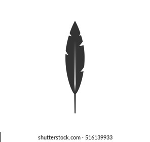 Feather icon. Feather vector. Bird Feather design.  