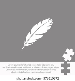 Feather  icon Vector design.