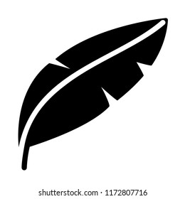 Feather icon vector. EPS 10.