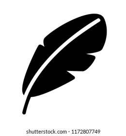 Feather icon vector. EPS 10.