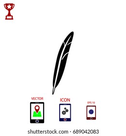 feather Icon vector, 

Vector EPS 10 illustration style
