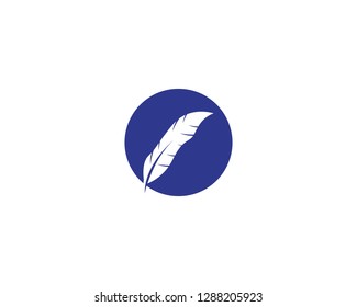 Feather icon vector illustration