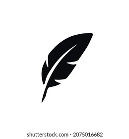 Feather icon . vector illustration