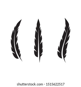feather icon Vector Illustration design Logo template
