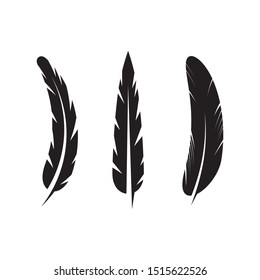 feather icon Vector Illustration design Logo template