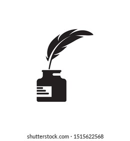 feather icon Vector Illustration design Logo template
