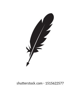 feather icon Vector Illustration design Logo template