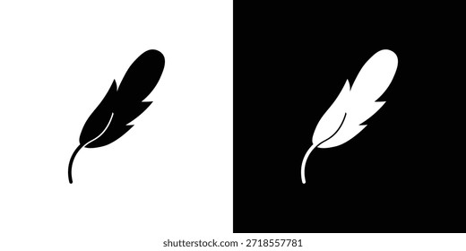 Feather icon vector illustration - high quality black style vector icons
