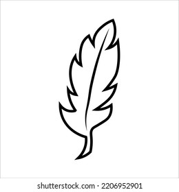 Vektorgrafik-Symbol der Feder