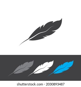 Feder-Symbol, Vektorgrafik-Logo
