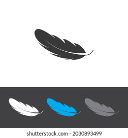 feather icon vector ilustration logo
