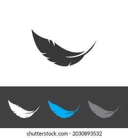feather icon vector ilustration logo