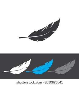 feather icon vector ilustration logo
