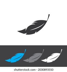 feather icon vector ilustration logo