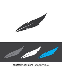 feather icon vector ilustration logo