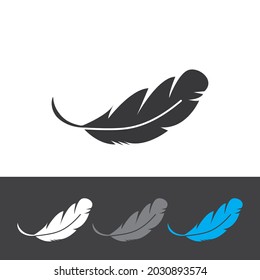 logotipo de ilustración del vector del icono de pluma
