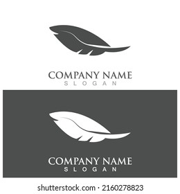Feder-Symbol, Vektorgrafik-Logo