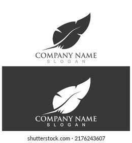feather icon vector ilustration logo