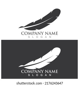 feather icon vector ilustration logo