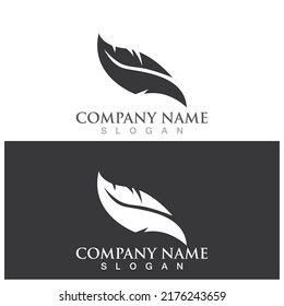 feather icon vector ilustration logo