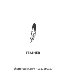 feather icon vector. feather sign on white background. feather icon for web and app