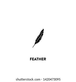 feather icon vector. feather sign on white background. feather icon for web and app