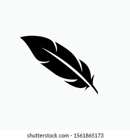 Feather Icon - Vector, Sign and Symbol for Design, Presentation, Website or Apps Elements. 