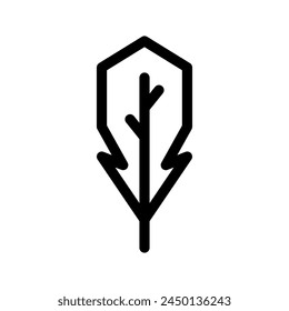 Feather Icon Vector Symbol Design Illustration