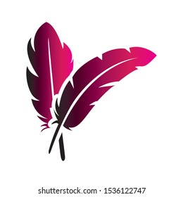 feather icon vector symbol template