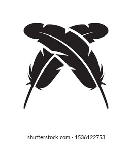 feather icon vector symbol template