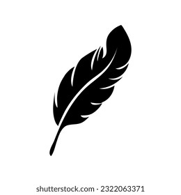 feather icon vector symbol template illustration on white background..eps