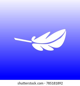 feather icon white