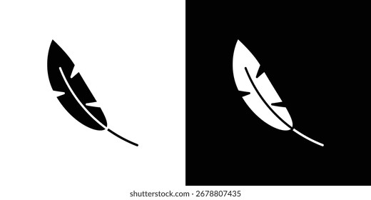 Feather icons. glyph vector icon. Vector illustration eps 10