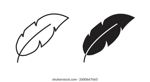 Feather icons graphics set vectors
