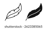 Feather icons on white background for web