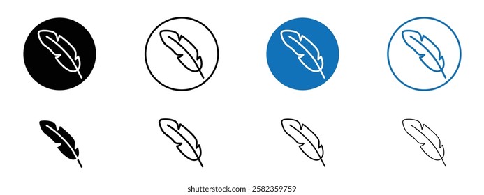 Feather icons pack vectors for app and web ui designs