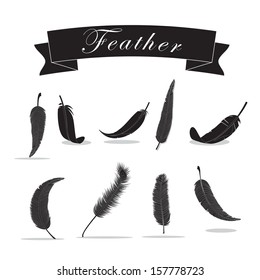 Feather Icons Set - Isolated On White Background - Vector Illustration, Graphic Design Editable For Your Design.
