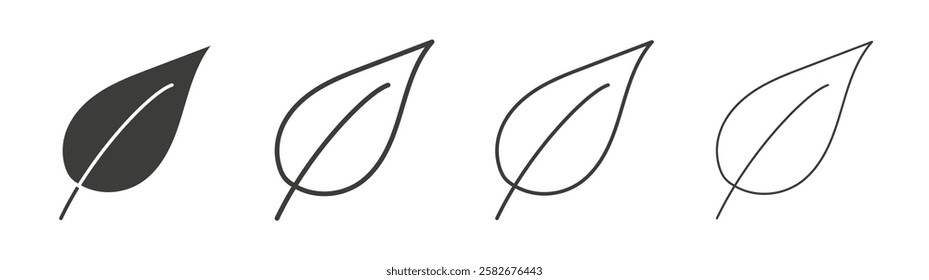 Feather icons set vectors graphic designs