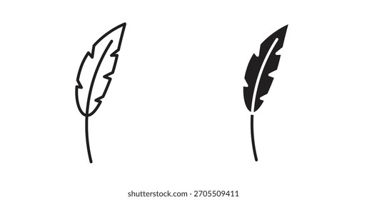 Feather icons for use web design,logo.Symbol illustration.