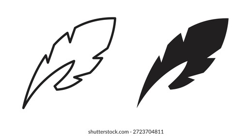 Colección de Vector de los iconos de la pluma para los Diseños web