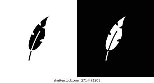 Feather icons vector silhouette design. Vector flat graphic design illustration.
