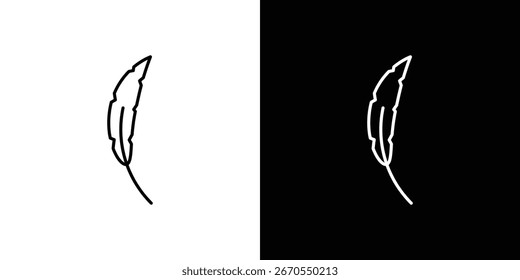 Feather icons. vector symbol illustrations.