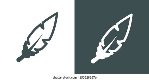 Feather Illustration Symbol Icon Vector