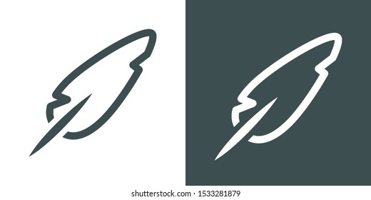Feather Illustration Symbol Icon Vector